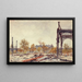 Les travaux du Marché du Temple - Marie-Désiré Bourgoin — framed artwork on a wall