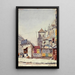 Palissade around the Saint-Nicolas church on Réaumur street - Marie-Désiré Bourgoin — framed artwork on a wall