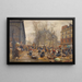 Autumn Market at Les Halles - Marie-François Firmin-Girard — framed artwork on a wall
