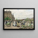 The Flower Quay - Marie-François Firmin-Girard — framed artwork on a wall