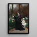 The godmother's garden - Marie-François Firmin-Girard — framed artwork on a wall