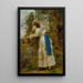Elegant Painting with Umbrella - Marie-François Firmin-Girard — framed artwork on a wall