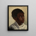 Portrait of a young African - Marie-Gabriel Biessy — framed artwork on a wall