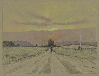Chemin au soleil couchant - Marie-Joseph Léon Clavel Iwill — artwork view