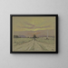 Chemin au soleil couchant - Marie-Joseph Léon Clavel Iwill — framed artwork on a wall