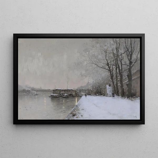Snow Effect - Marie-Joseph Léon Clavel Iwill — framed artwork on a wall