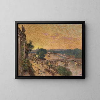 September 1914, towards the Orsay station - Marie-Joseph Léon Clavel — framed artwork on a wall