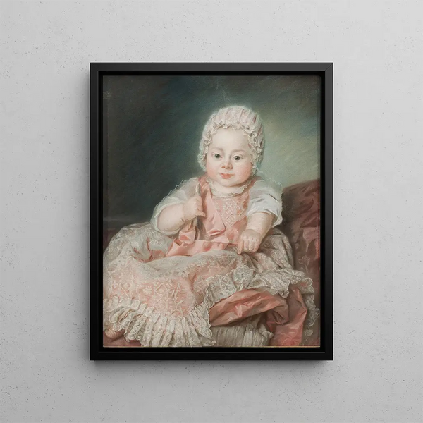 Alexandre Antoine Roslin 1764-1799 g.m. Adélaïde Abraham fils de l'artiste - Marie-Suzanne Giroust — framed artwork on a wall