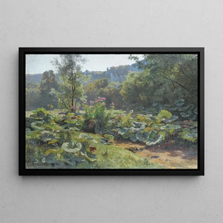 Les Tussilages Doubs - Marie-Victor-Émile Isenbart — framed artwork on a wall