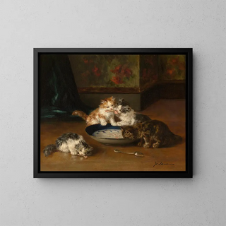 Who will get it? - Marie-Yvonne Laur — framed artwork on a wall