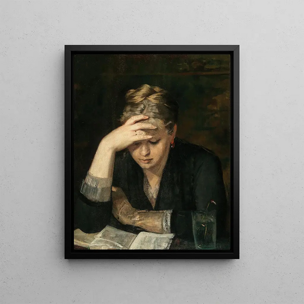The Reader - Marie Bashkirtseff — framed artwork on a wall