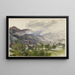 Mountain Landscape Painting - Marie Bracquemond — framed artwork on a wall