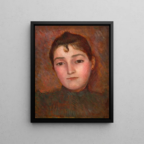 Portrait of a Lady - Marie Bracquemond — framed artwork on a wall