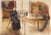 Self-portrait painting - Marie Bracquemond — artwork view