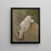 Study of a man in a white suit for On a boat Sisley and his wife - Marie Bracquemond — framed artwork on a wall