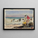 La plage à Veules-les-Roses - Marie Bracquemond — framed artwork on a wall