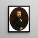 Portrait of Hermann Krebs - Marie Dürr Grossmann — framed artwork on a wall