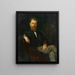 Portrait of the husband Dr. Viktor Grossmann - Marie Dürr Grossmann — framed artwork on a wall