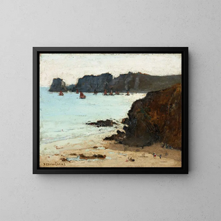 Camaret, the pile of peas - Marie Désiré Lucas — framed artwork on a wall