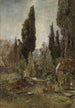 Old Cemetery Painting - Marie Egner — artwork view