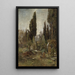 Old Cemetery Painting - Marie Egner — framed artwork on a wall