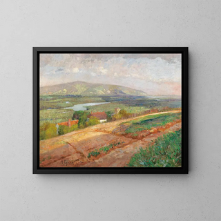 View of the Bisamberg - Marie Egner — framed artwork on a wall
