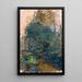 Children near a mountain stream - Marie Egner — framed artwork on a wall
