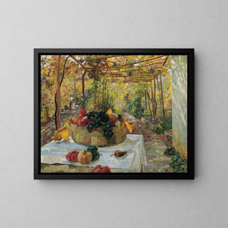 In the pergola - Marie Egner — framed artwork on a wall