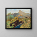 Late Summer on the Bog near Salzburg Mountain - Marie Egner — framed artwork on a wall