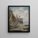 Island motif painting of Rab - Marie Egner — framed artwork on a wall