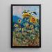 Study of Sunflowers - Marie Egner — framed artwork on a wall