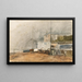 Ventnor on the Isle of Wight in the fog - Marie Egner — framed artwork on a wall
