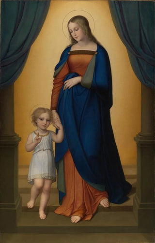 Marie Ellenrieder - Mary holding the hand of baby Jesus.webp