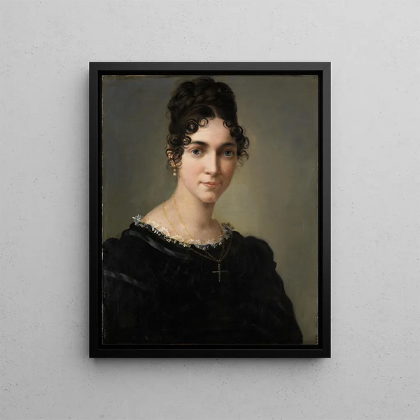Self-portrait - Marie Ellenrieder — framed artwork on a wall