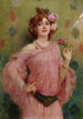 A Beauty in Pink - Marie Félix Hippolyte Lucas — artwork view