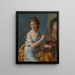 Self-portrait - Marie Guilhelmine Benoist — framed artwork on a wall