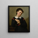 Portrait of a young woman - Marie Guérin — framed artwork on a wall