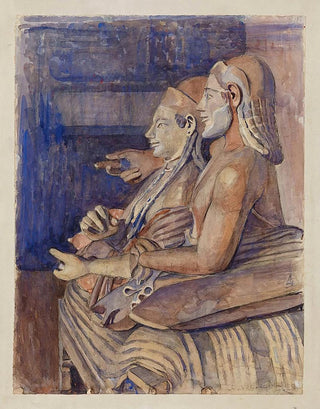 Marie Henriques - Etruskisk Sarkofag I Louvre.webp