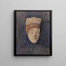 Head of Kore, Acropolis Museum, inv. 696 - Marie Henriques — framed artwork on a wall