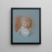 Portrait of Madame Schröder - Marie Jeanne Clemens — framed artwork on a wall