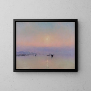 Brumes mauves - Marie Joseph Léon Clavel Iwill — framed artwork on a wall