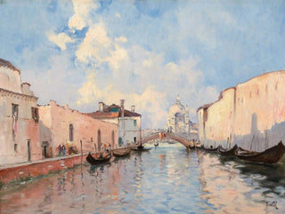 Venetian Canal - Marie Joseph Clavel — artwork view