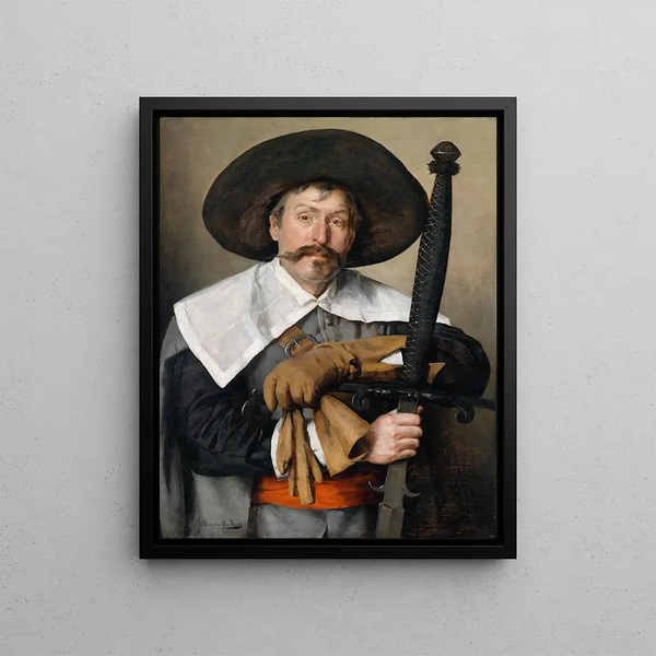 Lansquenet Painting - Marie Müller — framed artwork on a wall