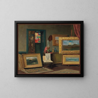 The studio of Dwight Tryon - Marie P. Castegnier — framed artwork on a wall