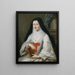 Madame de Montpeyroux abbess of Port-Royal de Paris 14th arrondissement - Marie Parrocel — framed artwork on a wall