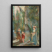 Afternoon in the Garden Colonna - Marie Spartali Stillman — framed artwork on a wall