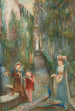 Afternoon in the Garden Colonna - Marie Spartali Stillman — artwork view