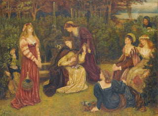 Fiammetta singing - Marie Spartali Stillman — artwork view