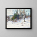 A winter landscape - Marie Tannaes — framed artwork on a wall