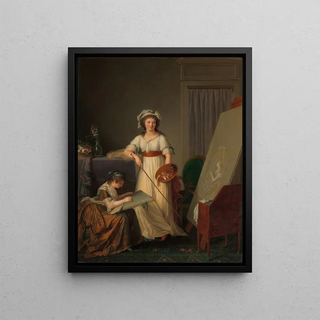 Marie Victoire Lemoine - The Interior of an Atelier of a Woman Painter.webp
